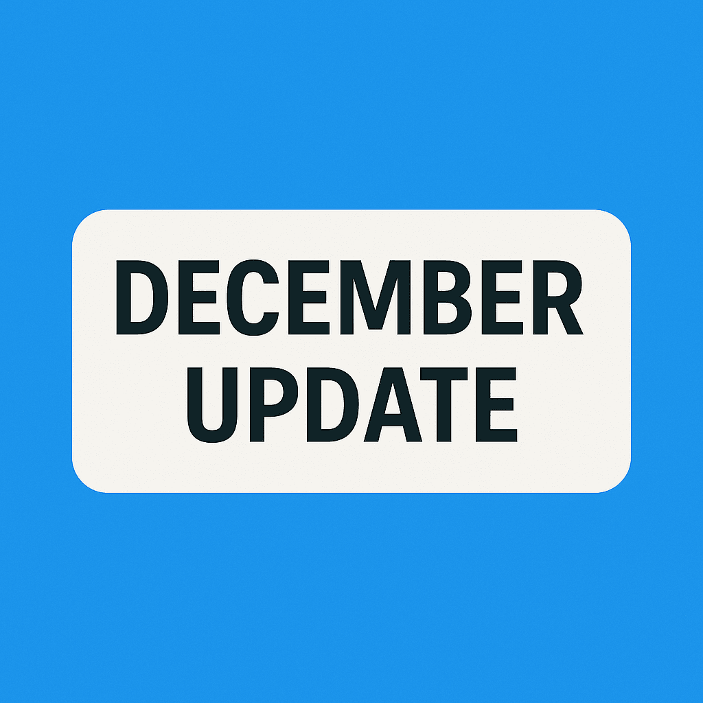 Changelog for December 2024 Update