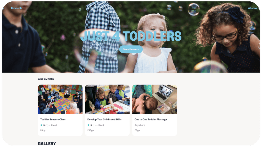 Quick, flexible setup