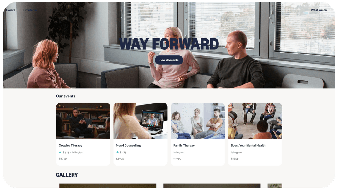 Quick, flexible setup