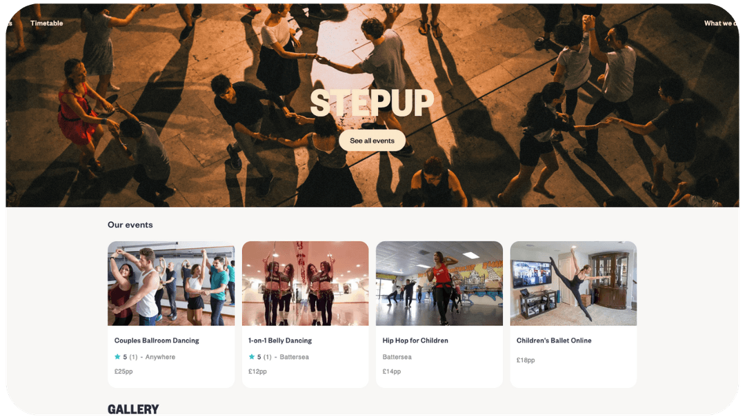 Quick, flexible setup