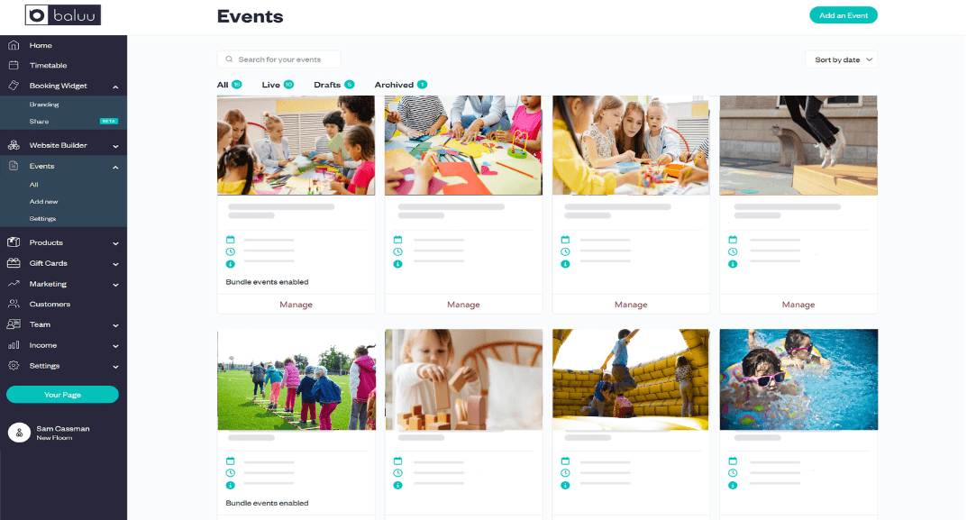 Quick, flexible setup