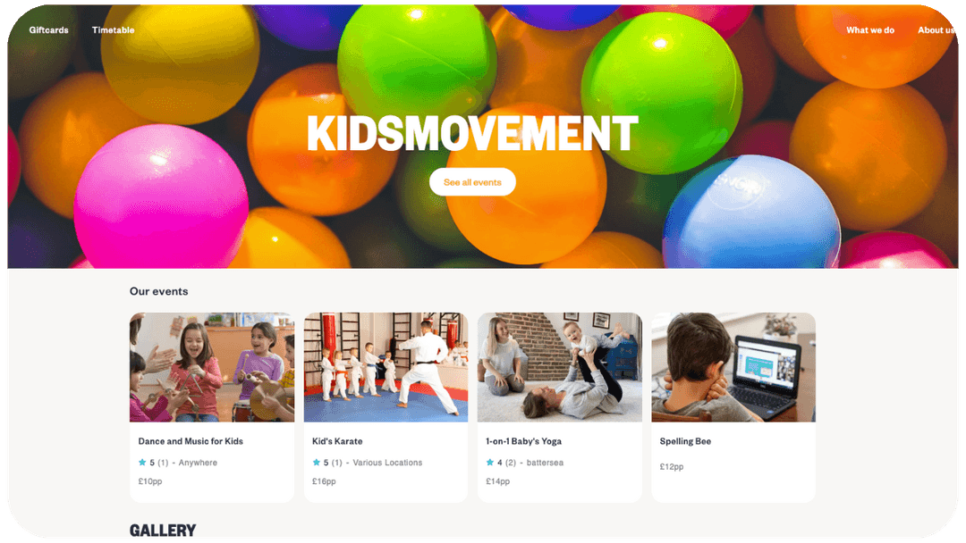 Quick, flexible setup