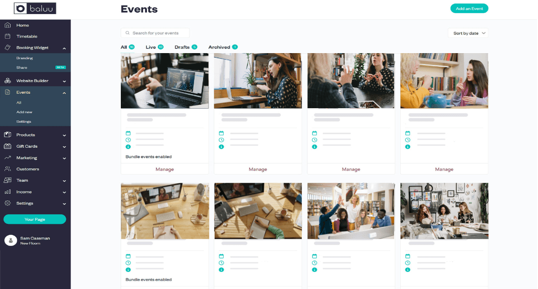 Quick, flexible setup