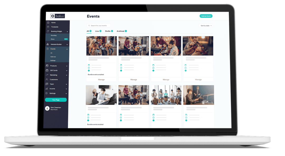 Quick, flexible setup