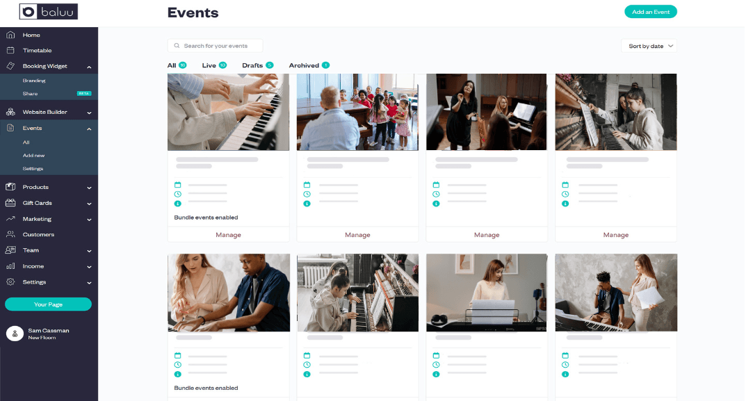 Quick, flexible setup