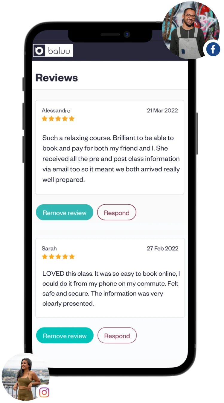 How to Reuse and Showcase Your Baluu Reviews to Boost Class Bookings